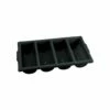 Black 4 Bay Cutlery Holder -THE KITCHEN SHELF Sales 03640 BK