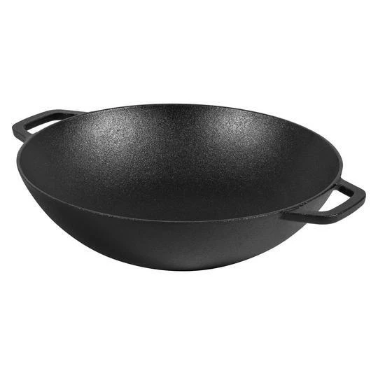 Cast Iron Wok 37cm 3 Cast Iron Wok 37cm
