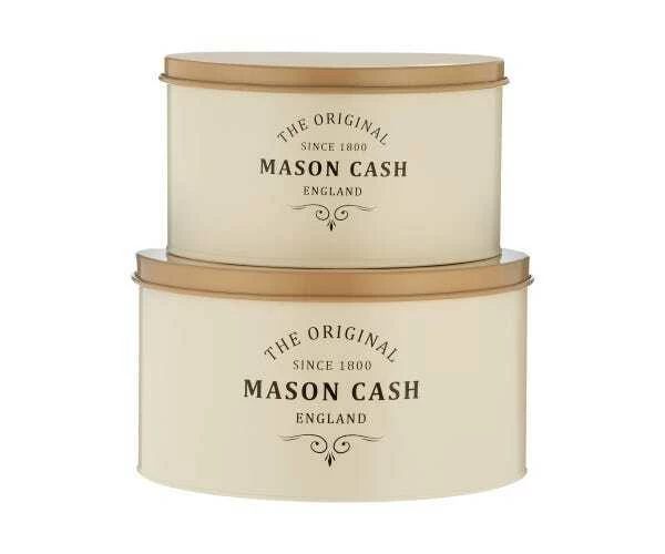 Mason Cash Heritage Set 2 Cake Tins 4L-6L 3 Mason Cash Heritage Set 2 Cake Tins 4L-6L