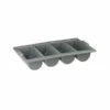 4 Compartment Cutlery Box Grey -THE KITCHEN SHELF Sales 45045 GY