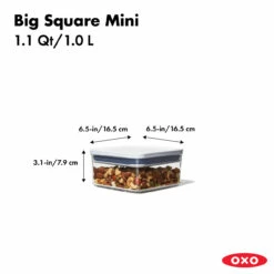OXO POP Big Square Mini Container 1L -THE KITCHEN SHELF Sales 48511 2