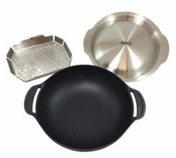 Weber GBS Cast Iron Wok & Steamer Set