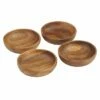 Acacia Wood 4Pce Round Bowl Set 2 Acacia Wood 4Pce Round Bowl Set -THE KITCHEN SHELF Sales DTA0156